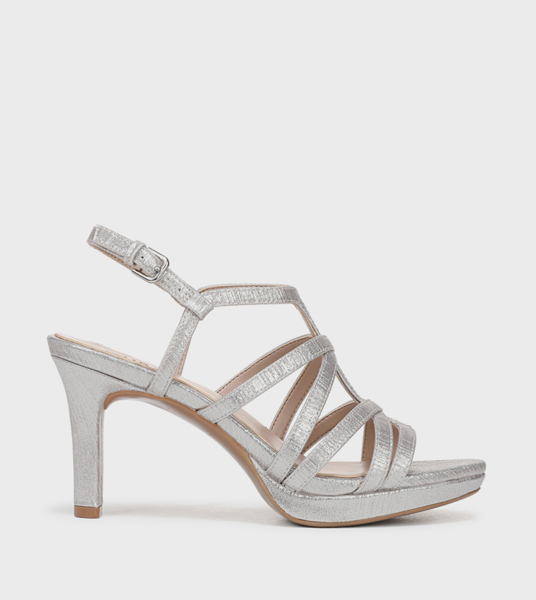 NABAYLOR Textured Heeled Sandals