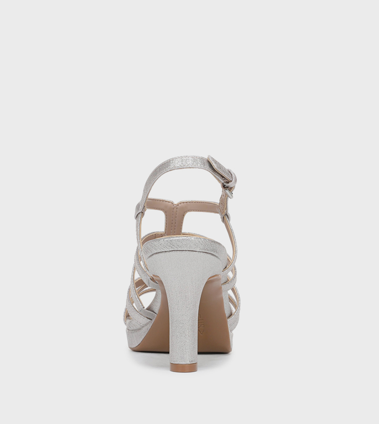 NABAYLOR Textured Heeled Sandals