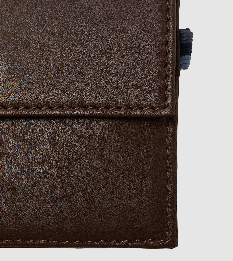 Textured Leather Card Holder