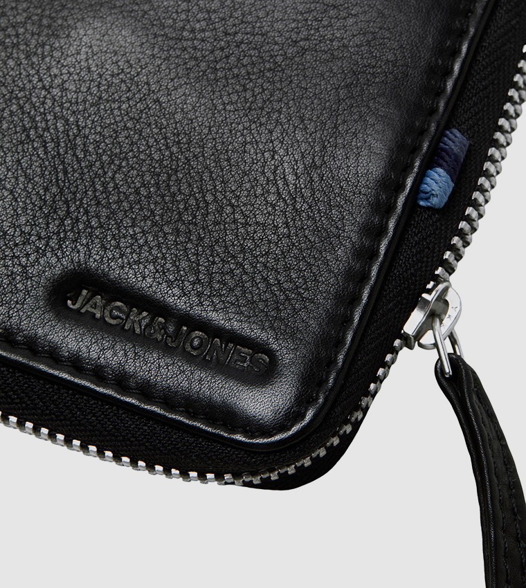 Textured Leather Bi-Fold Wallet