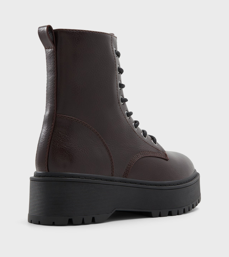 JADYN Lace Up Platform Ankle Boots