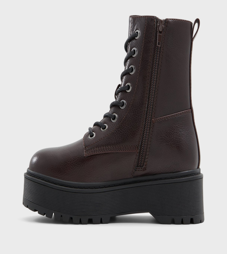 JADYN Lace Up Platform Ankle Boots