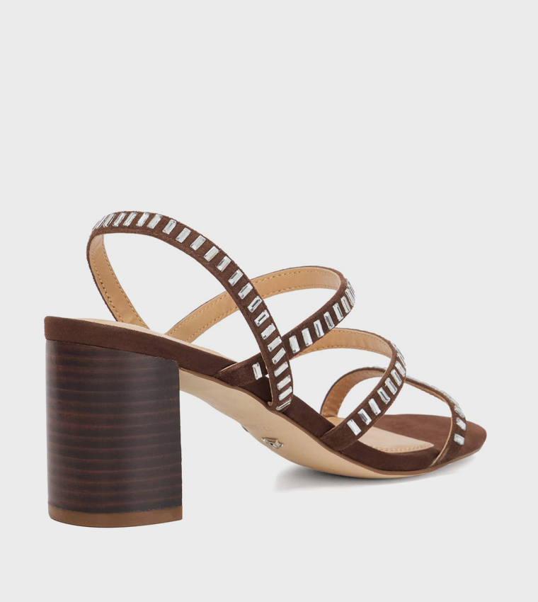 JAMESON Open Toe Block Heel Sandals