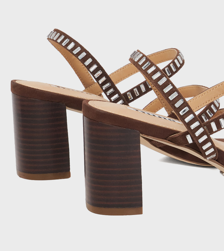 JAMESON Open Toe Block Heel Sandals