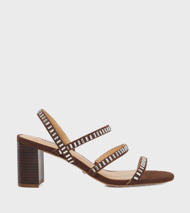 JAMESON Open Toe Block Heel Sandals