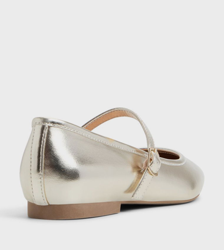 JANEYY Metallic Mary Janes