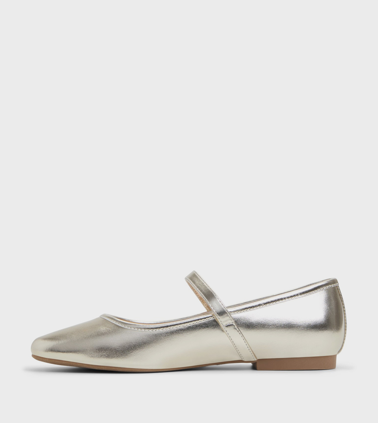 JANEYY Metallic Mary Janes