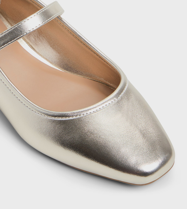 JANEYY Metallic Mary Janes