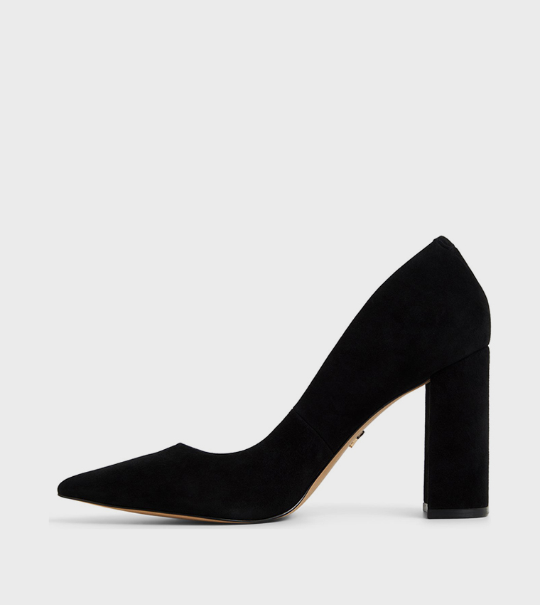 JAVABRIRYN Block Heel Pumps