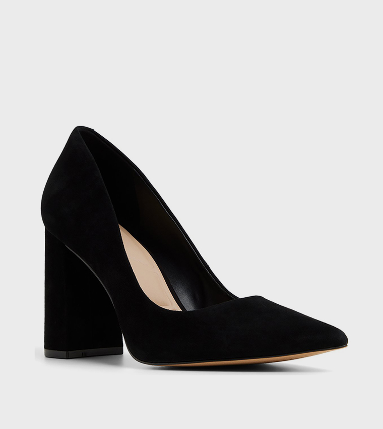 JAVABRIRYN Block Heel Pumps