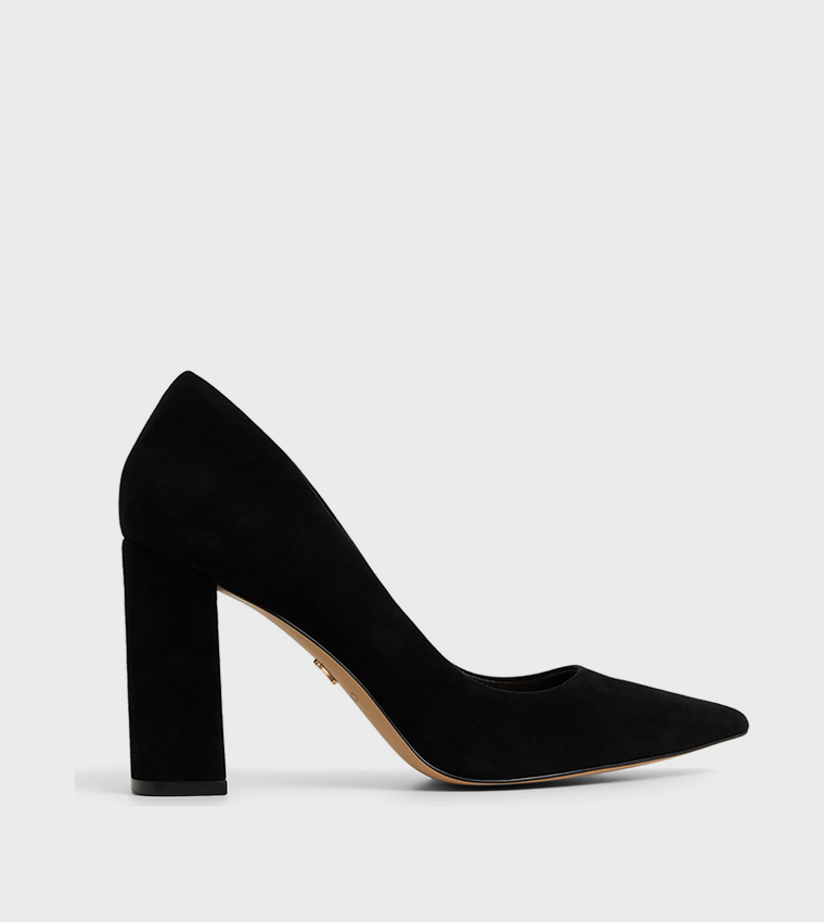 JAVABRIRYN Block Heel Pumps