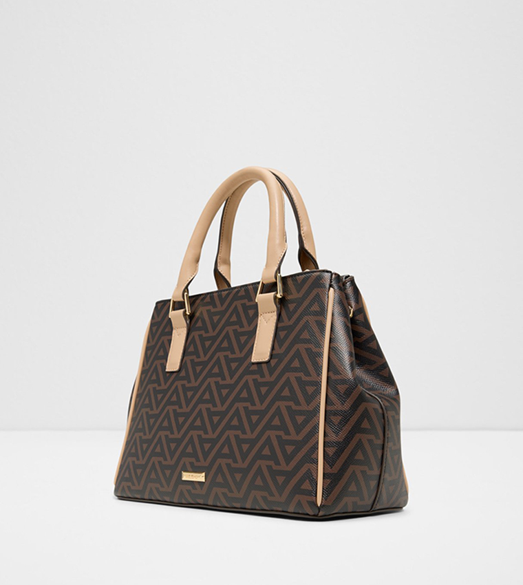 JAVAMAENTAR Logo Patterned Satchel Bag