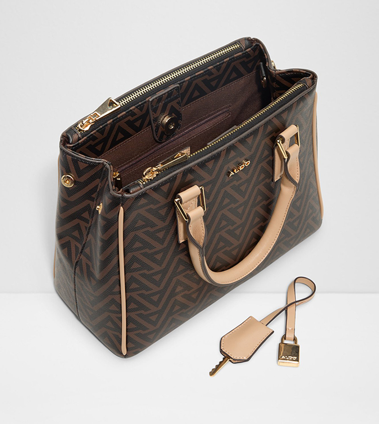 JAVAMAENTAR Logo Patterned Satchel Bag