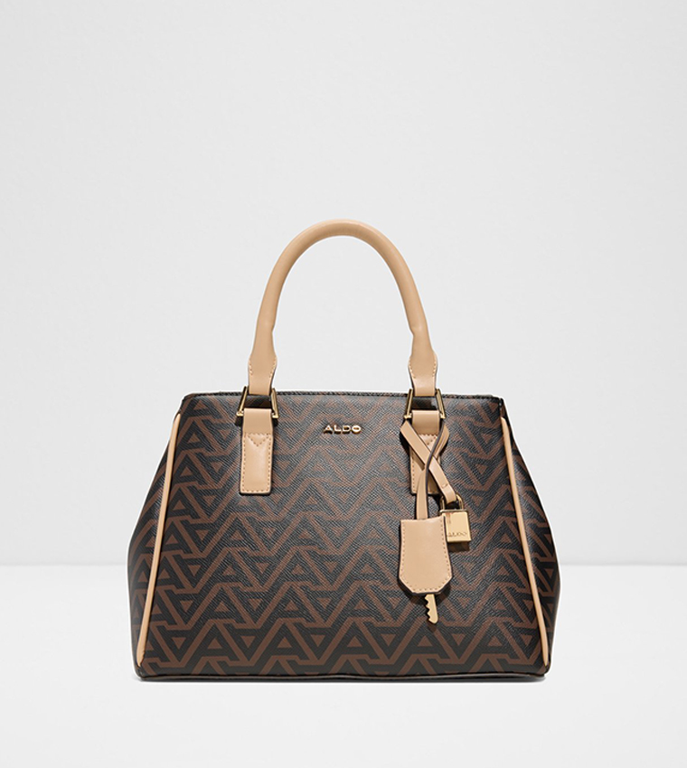 JAVAMAENTAR Logo Patterned Satchel Bag