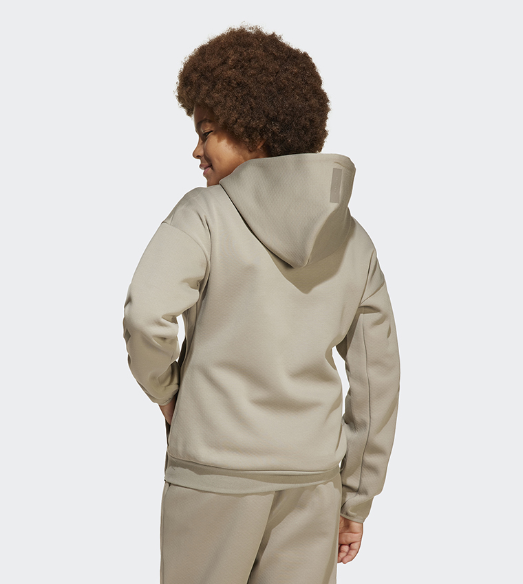 Logo Printed Hooded Jacket