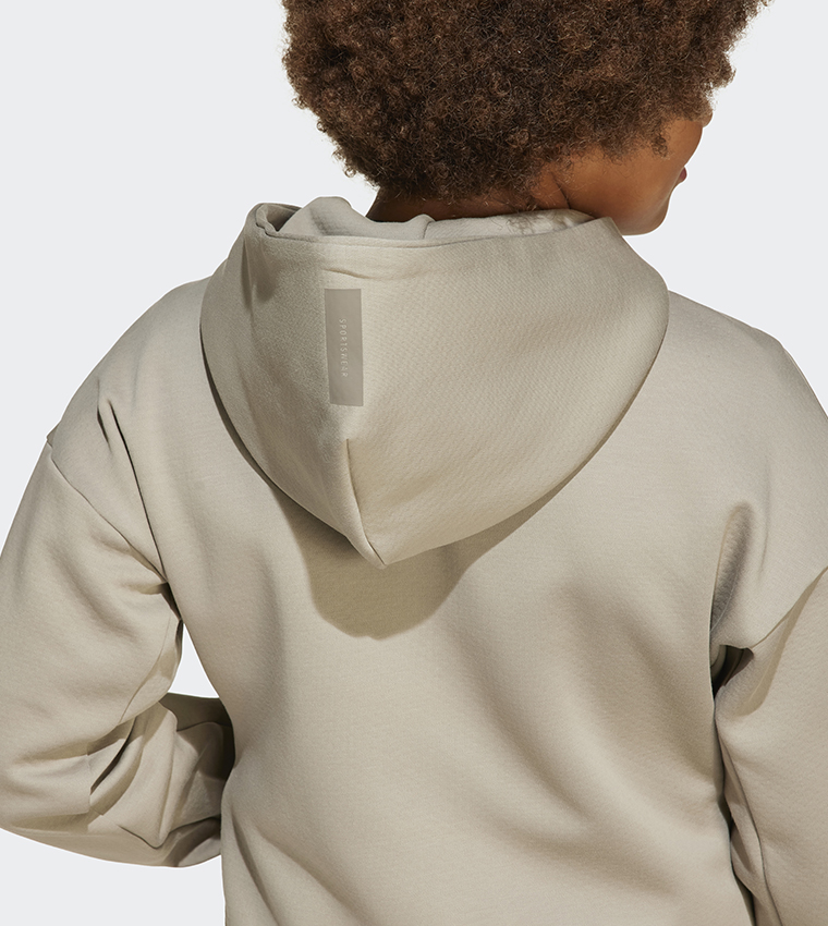 Logo Printed Hooded Jacket