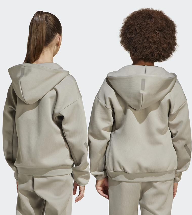 Logo Printed Hooded Jacket