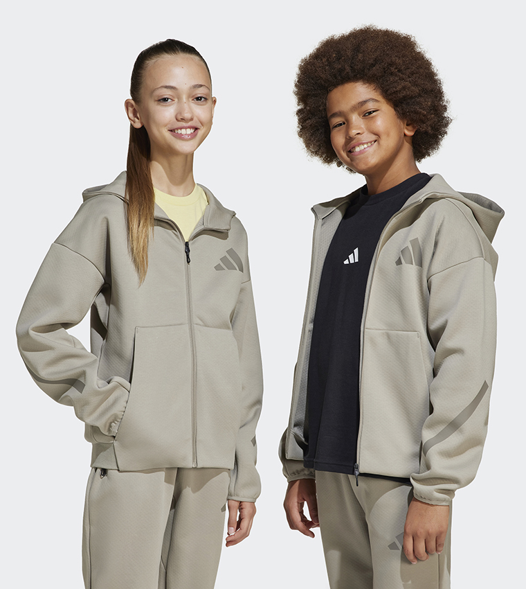 Logo Printed Hooded Jacket