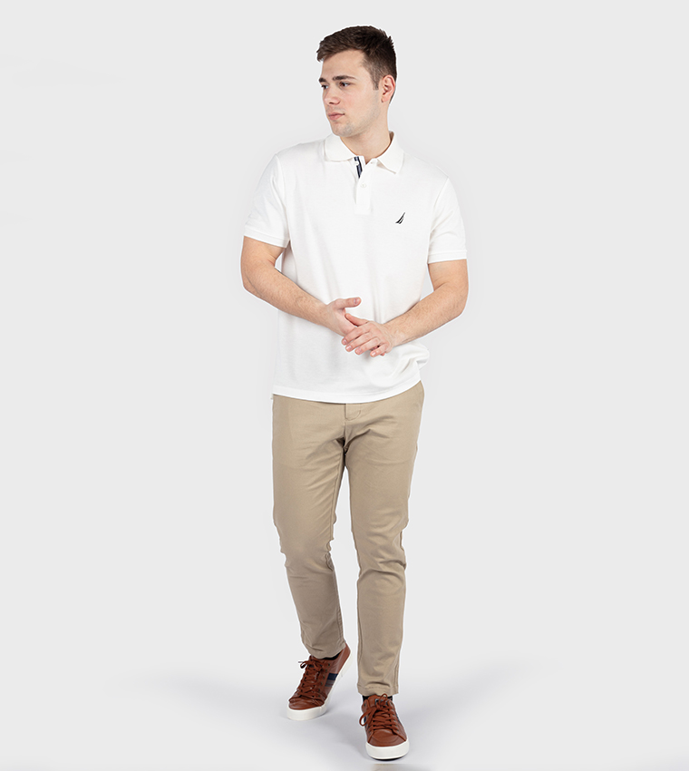 Logo Detail Short Sleeves Polo T-Shirt