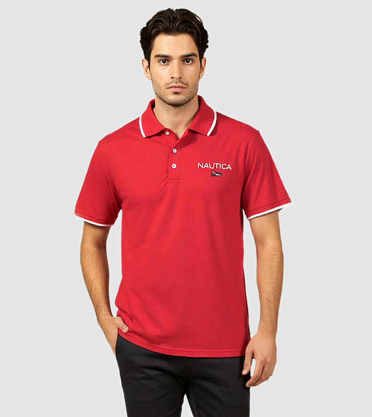 Logo Printed Regular Fit Polo T-Shirt