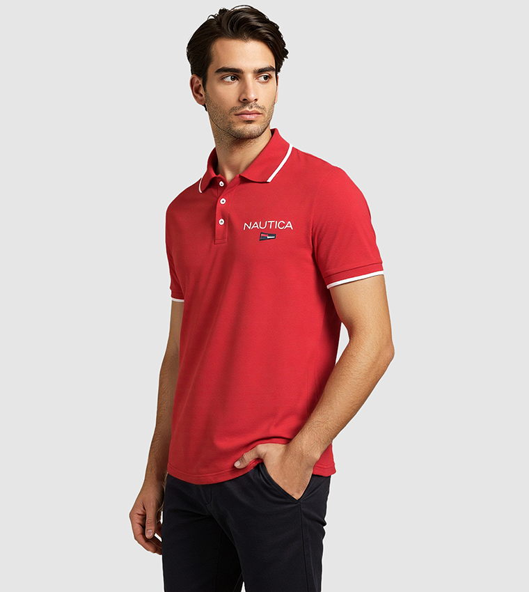 Logo Printed Regular Fit Polo T-Shirt
