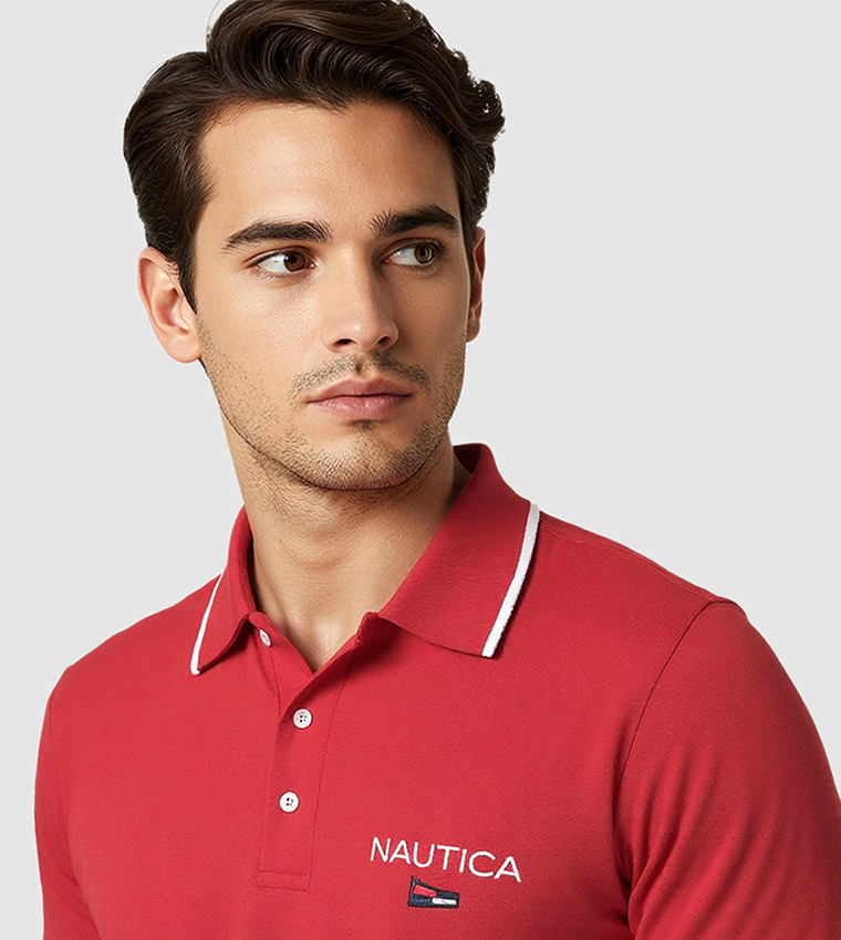 Logo Printed Regular Fit Polo T-Shirt