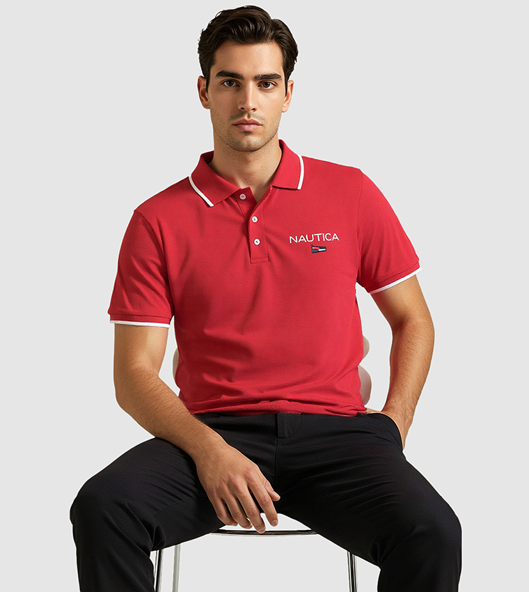 Logo Printed Regular Fit Polo T-Shirt