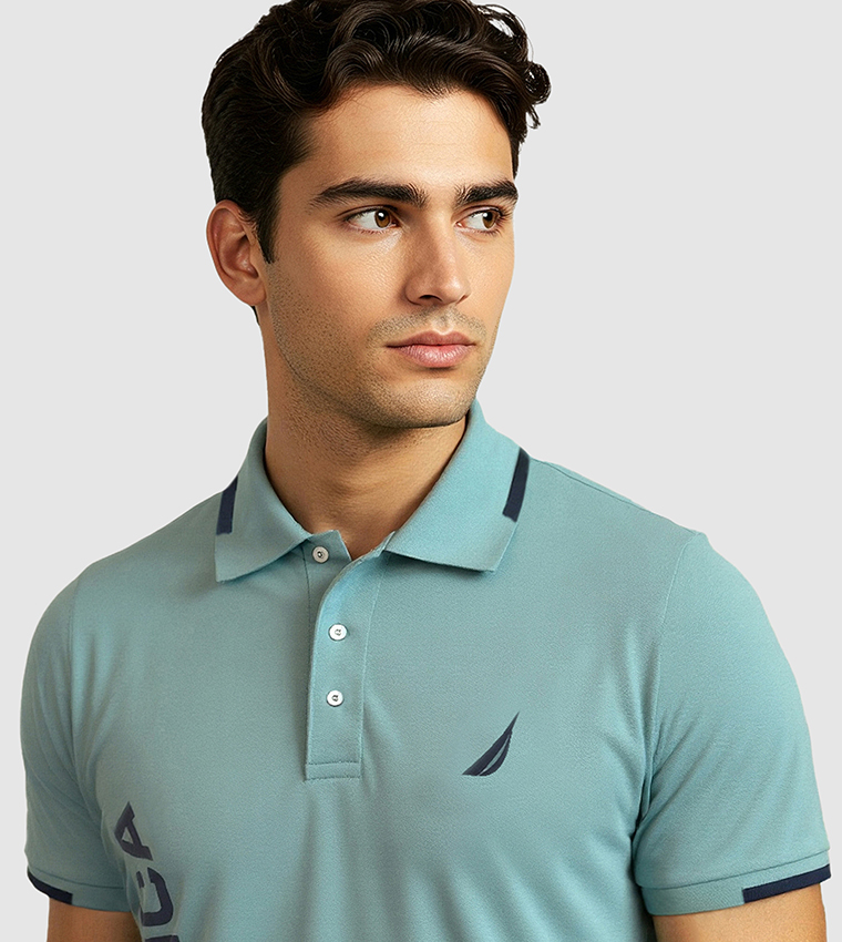 Logo Printed Regular Fit Polo T-Shirt