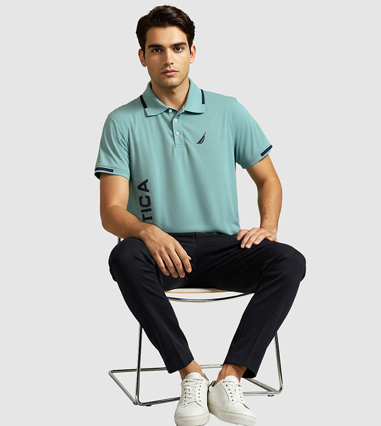 Logo Printed Regular Fit Polo T-Shirt
