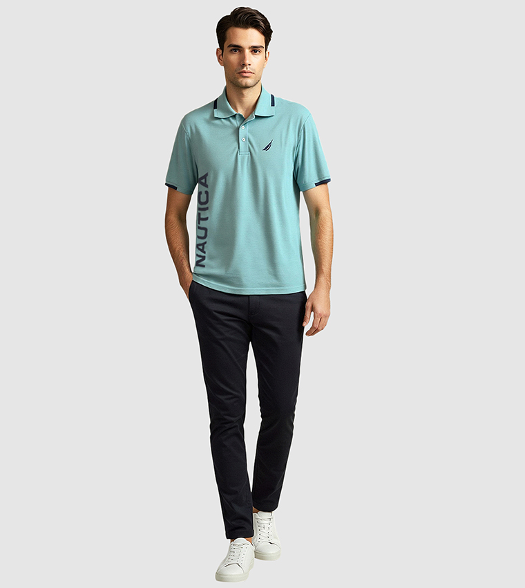 Logo Printed Regular Fit Polo T-Shirt