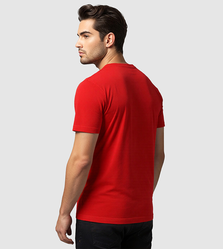 Logo Printed Regular Fit Crew Neck T-Shirt