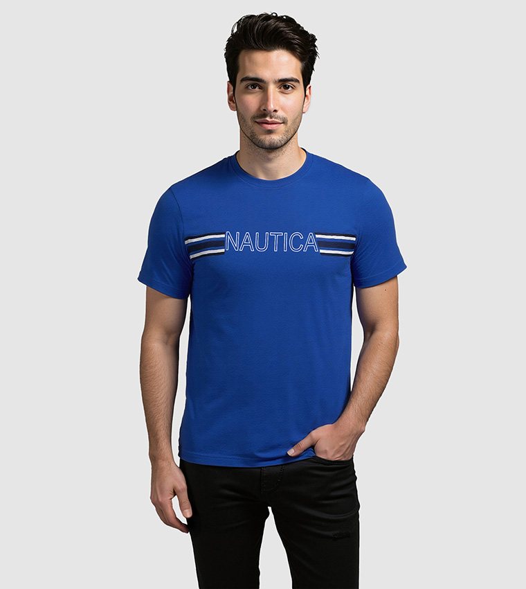 Logo Printed Regular Fit Crew Neck T-Shirt