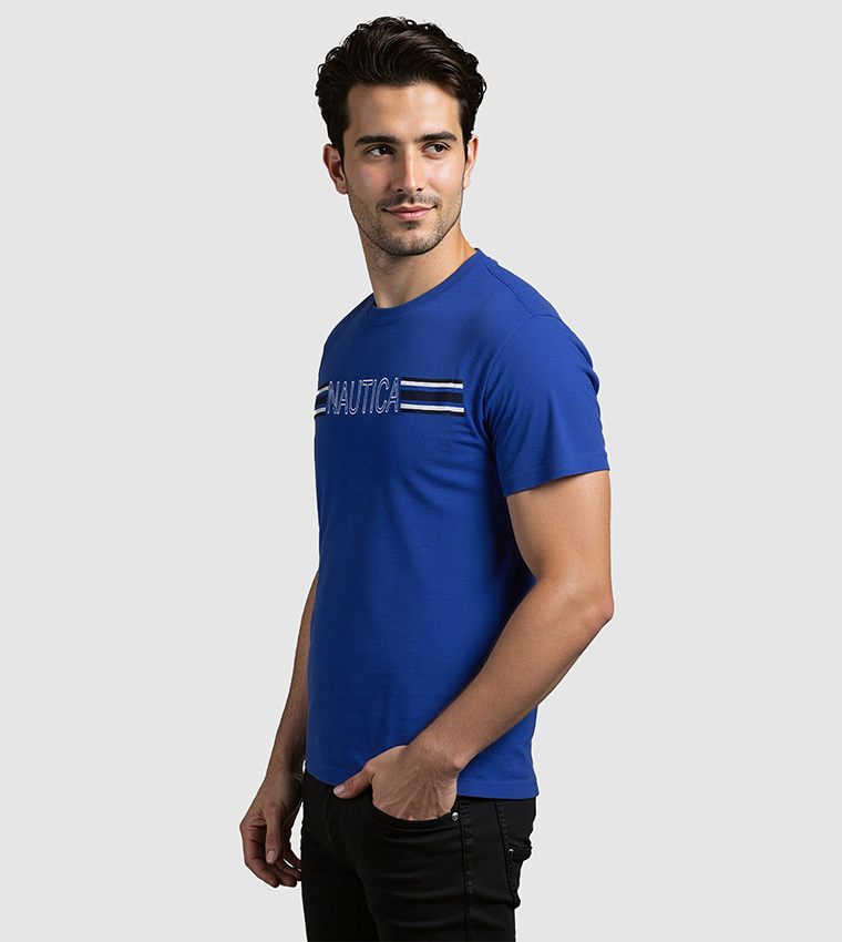 Logo Printed Regular Fit Crew Neck T-Shirt