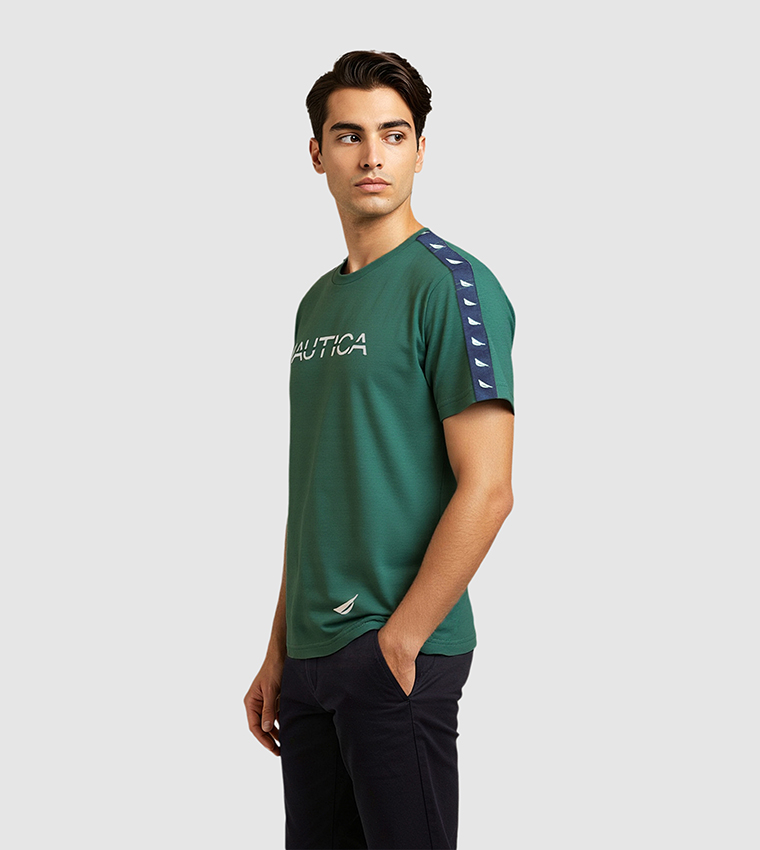 Logo Printed Regular Fit Crew Neck T-Shirt