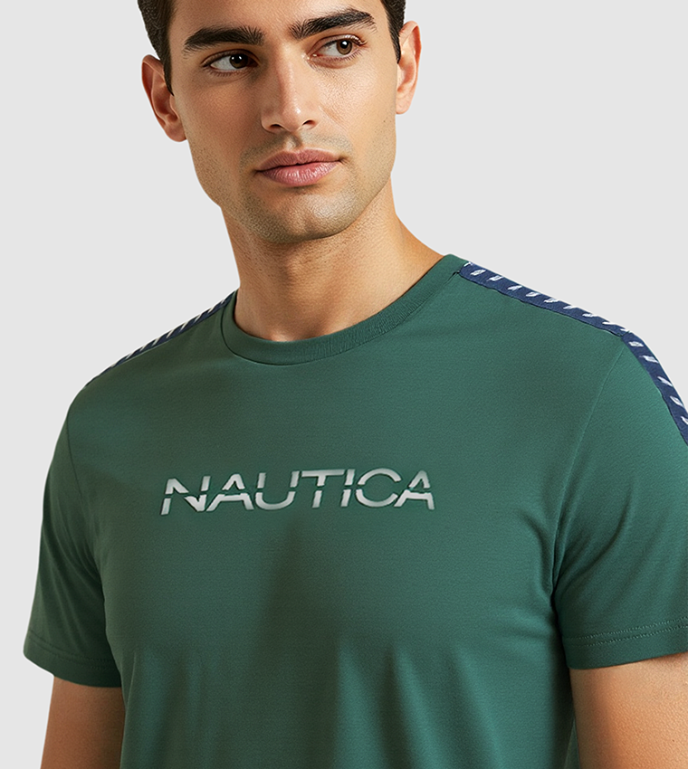 Logo Printed Regular Fit Crew Neck T-Shirt