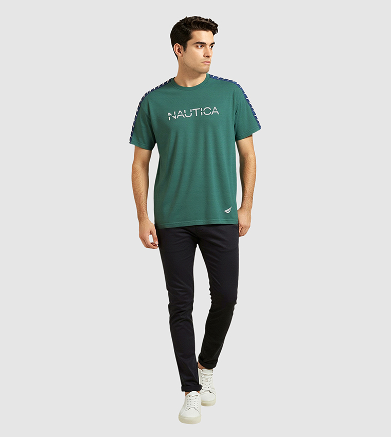 Logo Printed Regular Fit Crew Neck T-Shirt