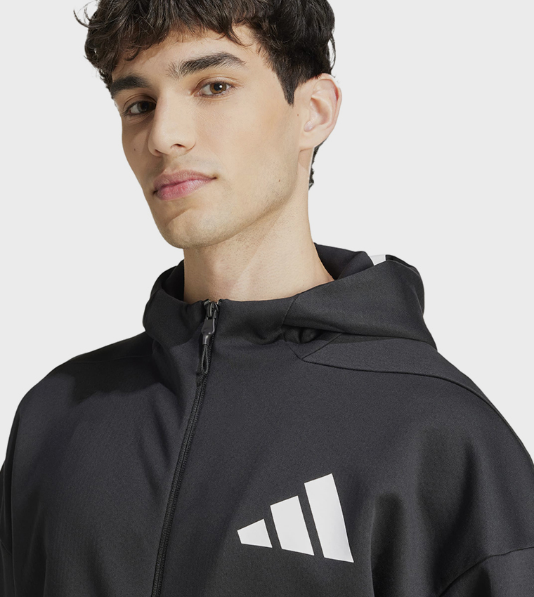 Z.N.E. Logo Printed Hooded Jacket