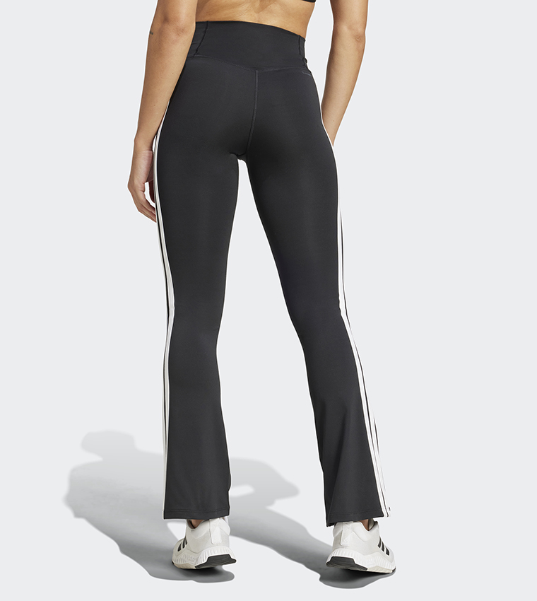 Optime Essentials 3-Stripes Flared Active Leggings
