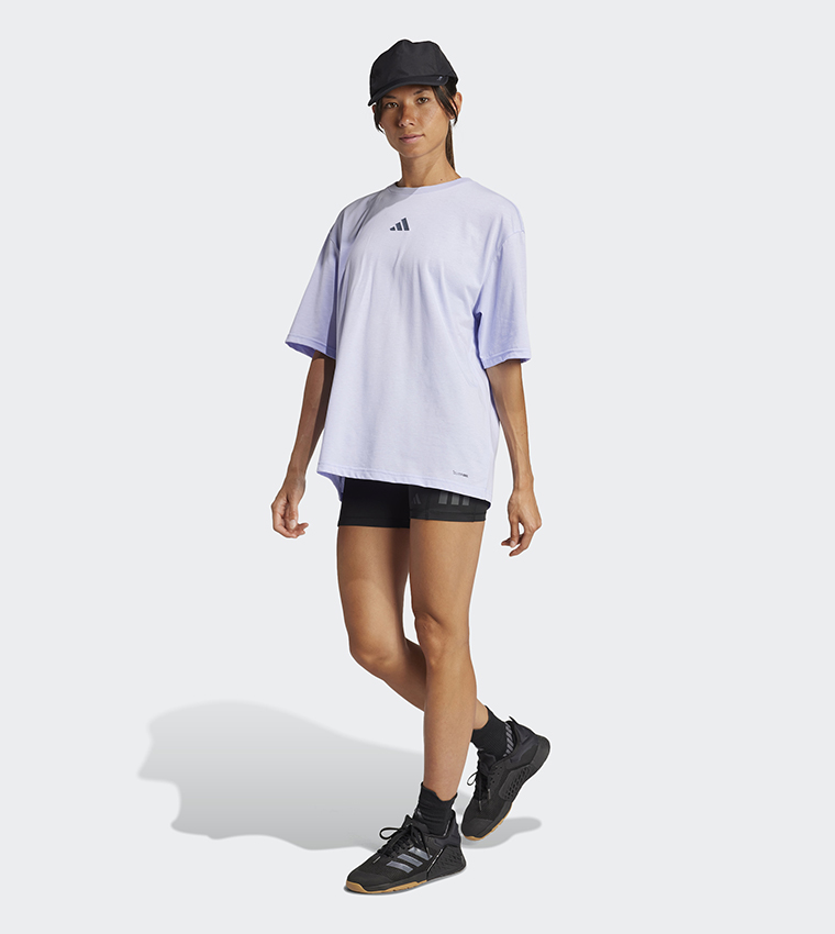 Climacool Logo Printed Short Sleeves Active T-Shirt