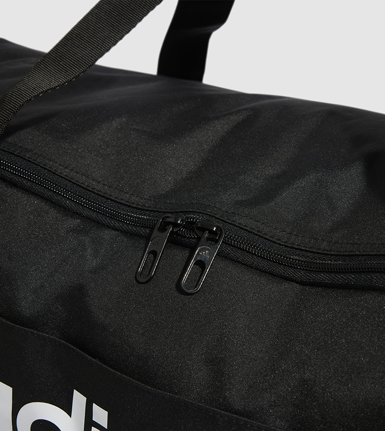 Logo Printed Linear Duffle Bag