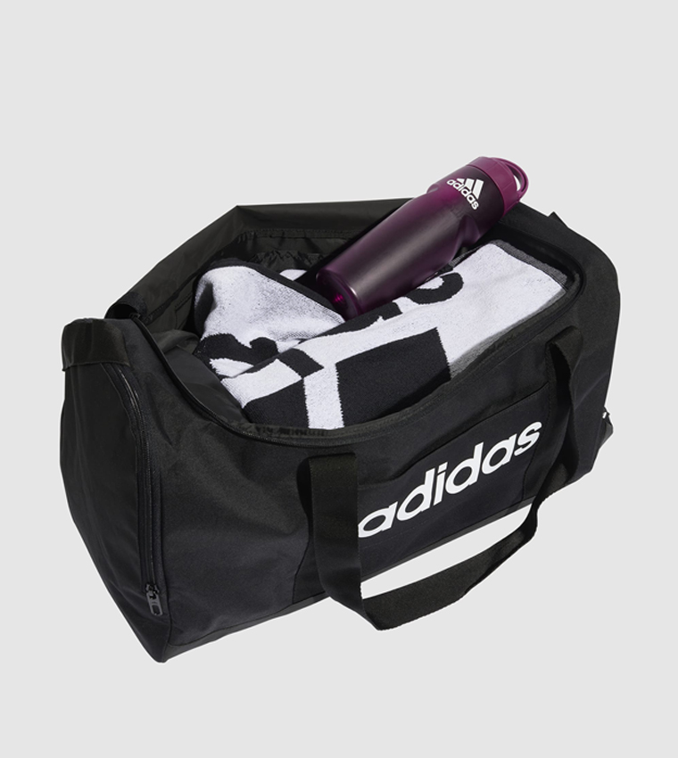 Logo Printed Linear Duffle Bag