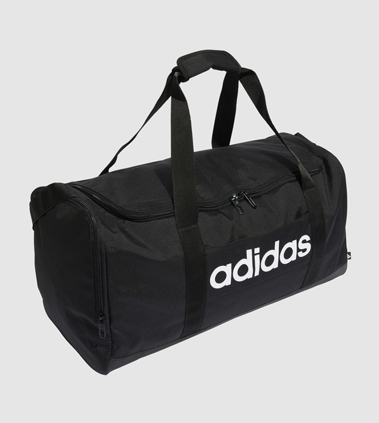 Logo Printed Linear Duffle Bag