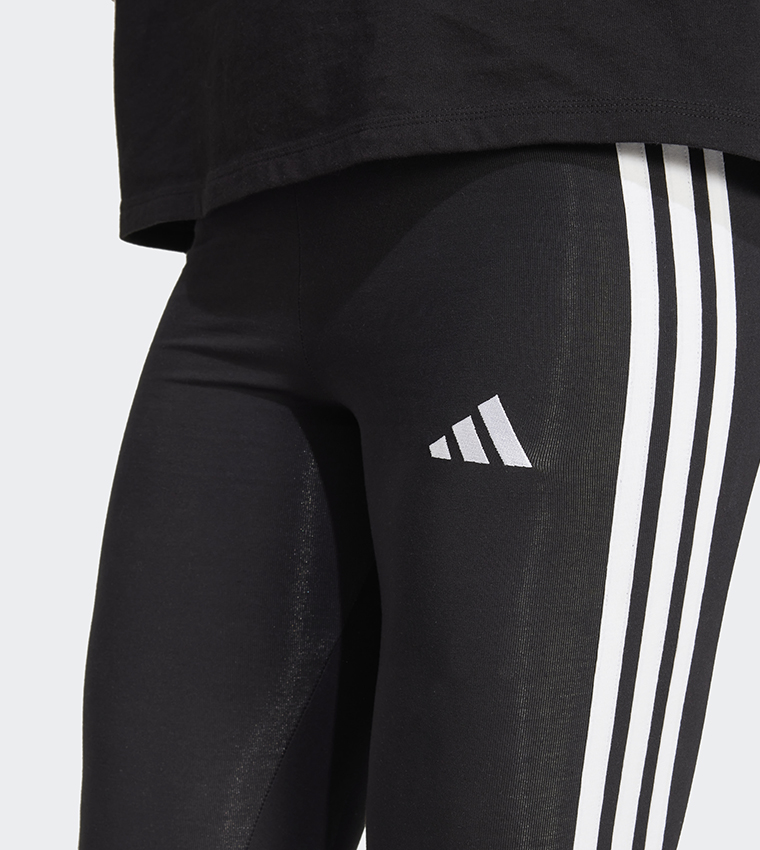Essentials 3-Stripes Cotton Active Leggings
