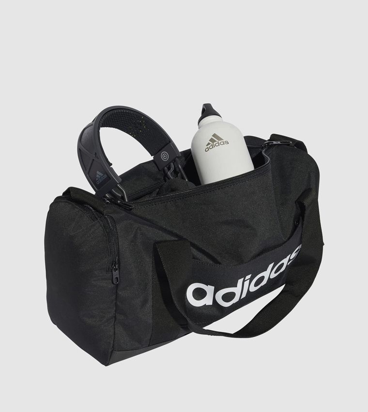 Logo Printed Linear Duffle Bag