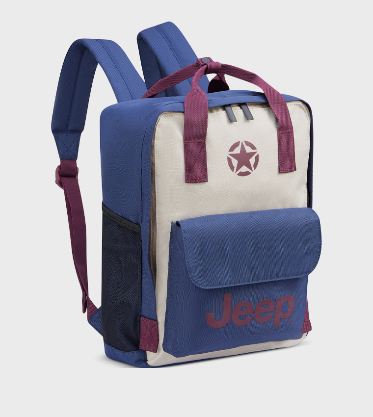 Logo Printed 2 in 1 Tote Backpack