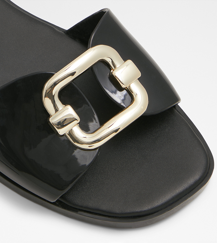 JELLYICIOUS Metal Detail Flat Sandals