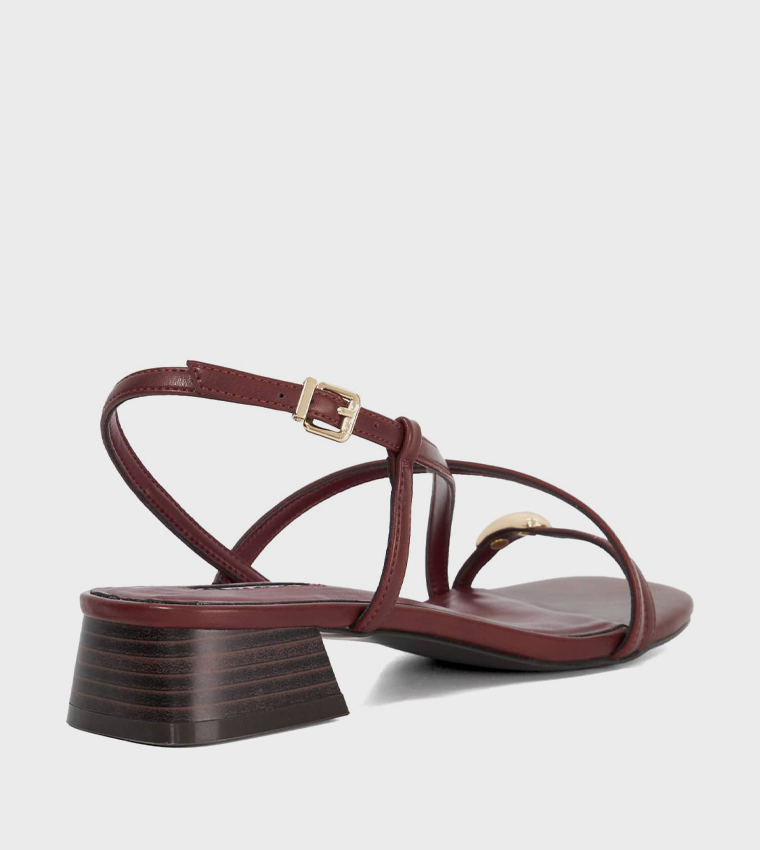 JENNA Low Block Heel Sandals