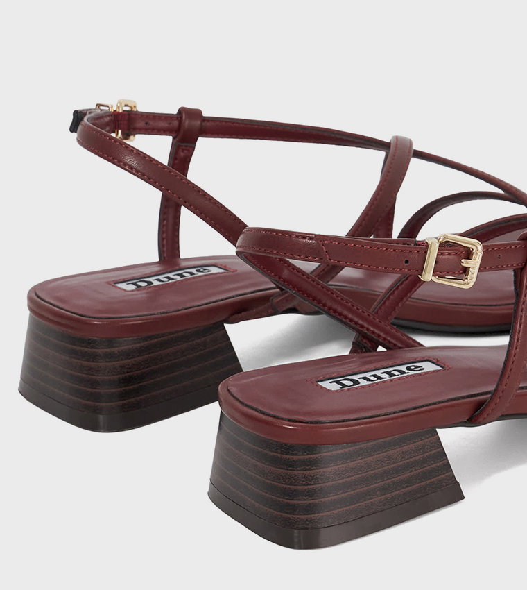 JENNA Low Block Heel Sandals