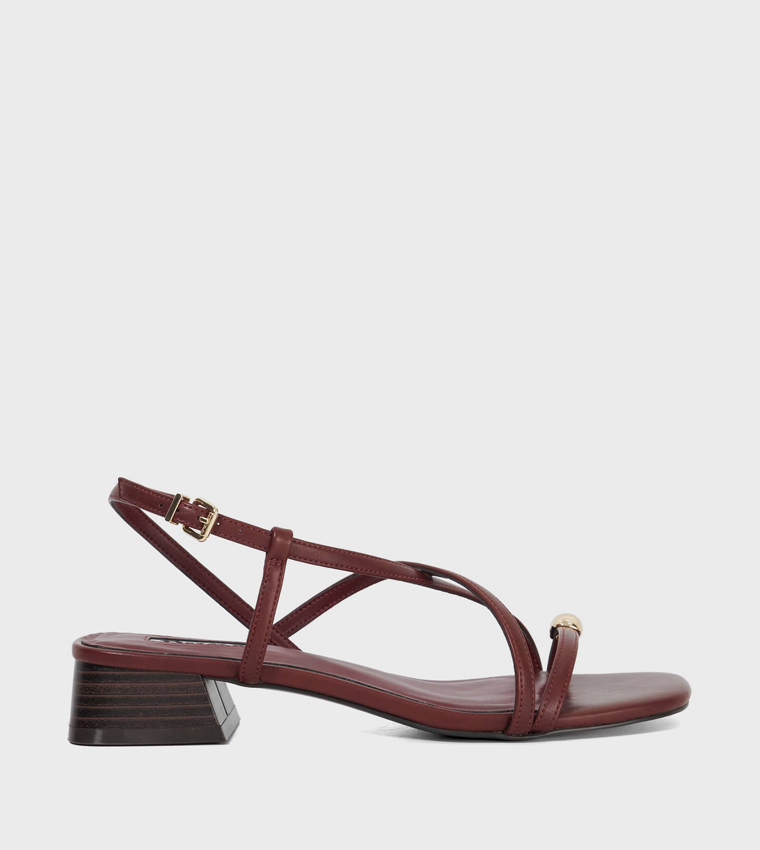 JENNA Low Block Heel Sandals