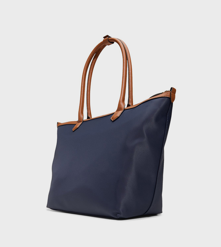 JETTIE Contrast Detail Tote Bag